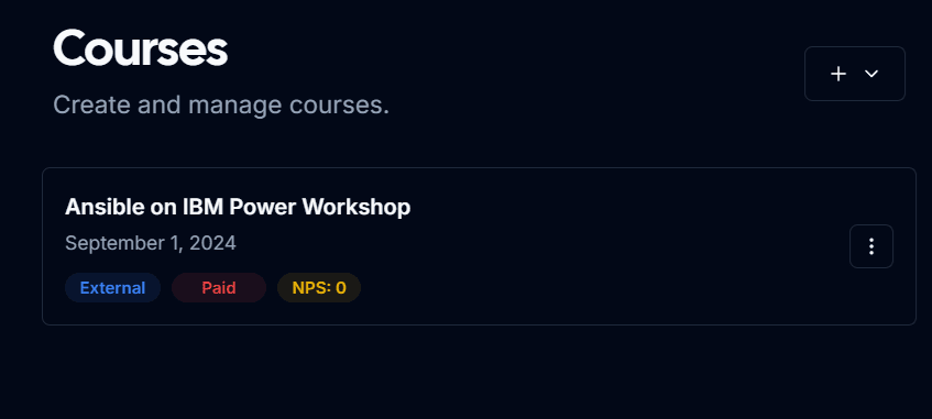 Course Dark Mode